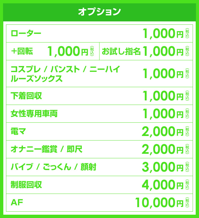 オプション料金